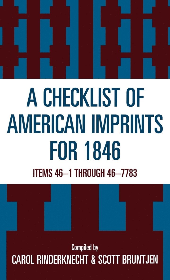 Checklist of American Imprints 1846 1