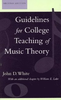 bokomslag Guidelines for College Teaching of Music Theory