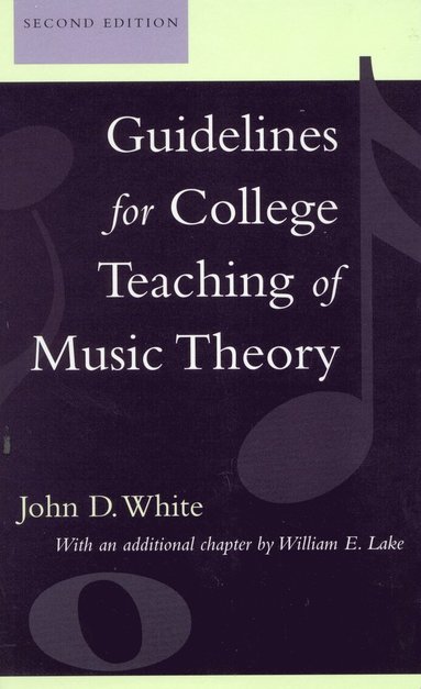 bokomslag Guidelines for College Teaching of Music Theory