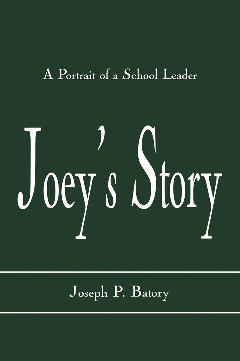 Joey's Story 1