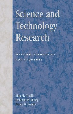 Tina Neville, Deborah Henry, Bruce Neville - Science and Technology Research, Inbunden
