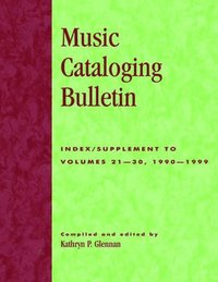 bokomslag Music Cataloging Bulletin