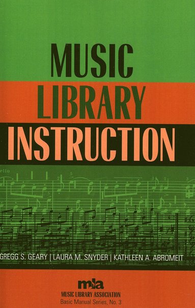 bokomslag Music Library Instruction