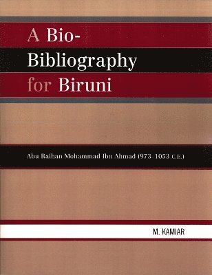 A Bio-Bibliography For Biruni 1