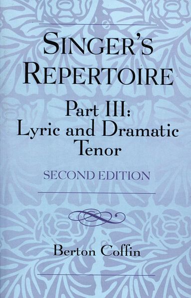 Berton Coffin - Singer's Repertoire, Part III, Häftad