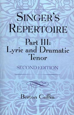 The Singer's Repertoire, Part III 1