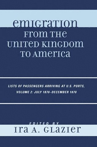 bokomslag Emigration from the United Kingdom to America