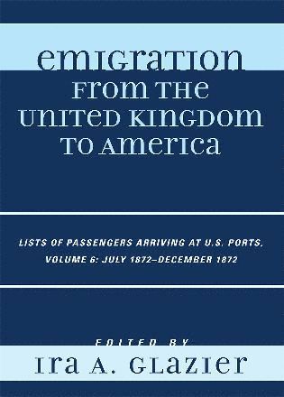 bokomslag Emigration from the United Kingdom to America