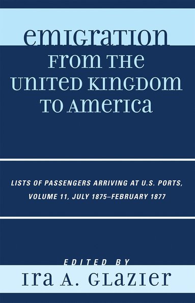 bokomslag Emigration from the United Kingdom to America