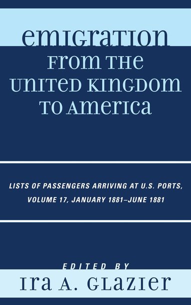 bokomslag Emigration from the United Kingdom to America