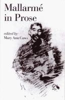 Jill Anderson, Mary Ann Caws, Stephane Mallarme - Mallarme in Prose, Häftad