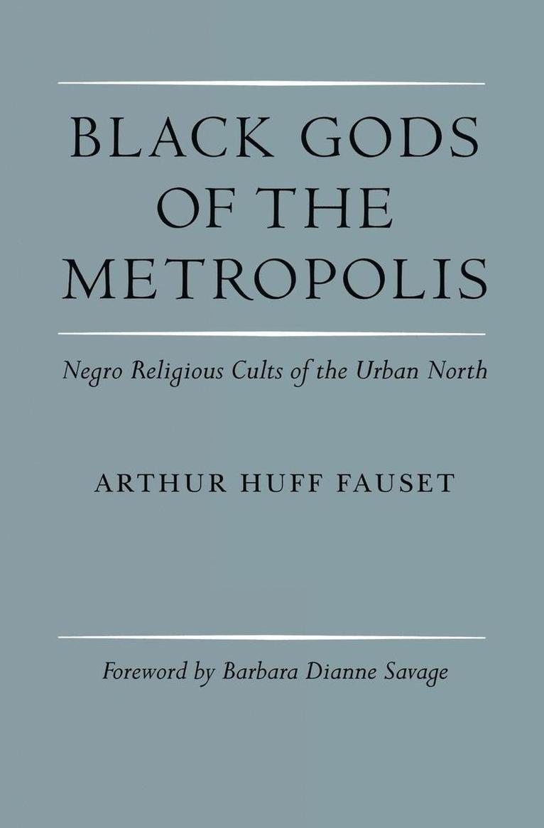 Black Gods of the Metropolis 1