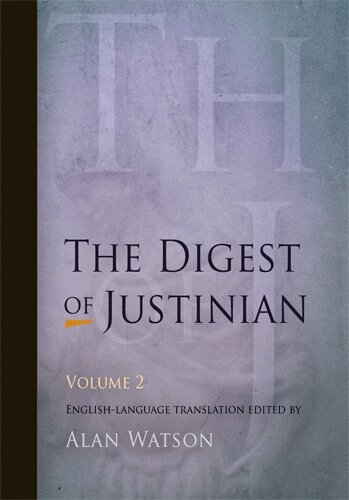 Alan Watson - Digest of Justinian, Volume 2, Häftad