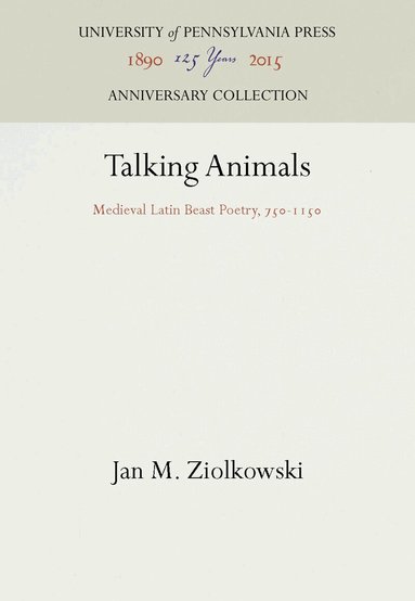 Jan M. Ziolkowski - Talking Animals, Inbunden