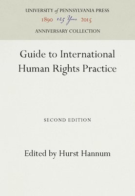 bokomslag Guide to International Human Rights Practice