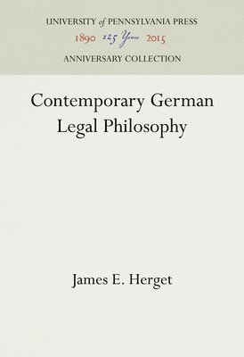 Contemporary German Legal Philosophy 1