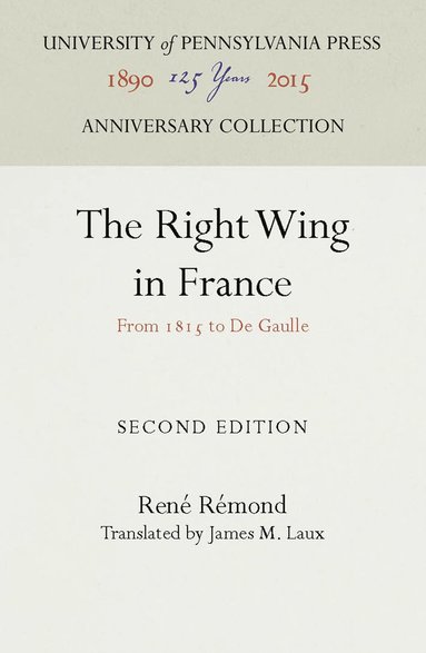 bokomslag Right Wing in France