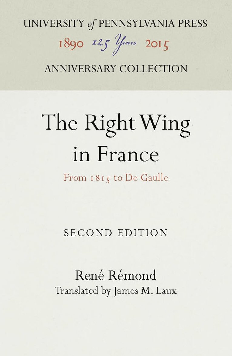 The Right Wing in France 1