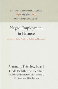 bokomslag Negro Employment in Finance