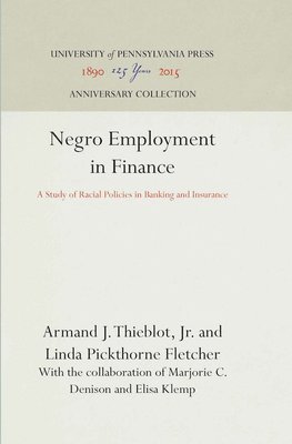 Negro Employment in Finance 1