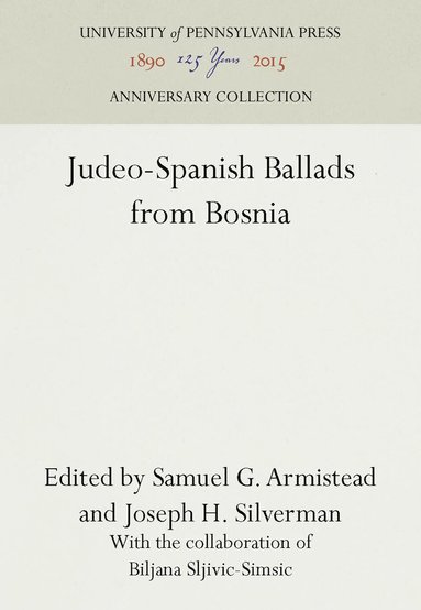 bokomslag Judeo-Spanish Ballads from Bosnia