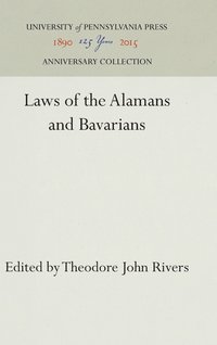 bokomslag Laws of the Alamans and Bavarians