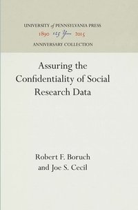 bokomslag Methods for Assuring the Confidentiality of Social Research Data