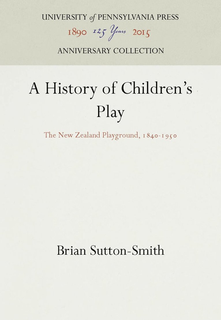 History of Children's Play