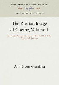 bokomslag Russian Image of Goethe: v.1 Goethe in Russian Literature of the First Half of the 19th Century