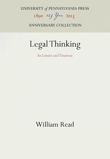 William Read - Legal Thinking, Inbunden