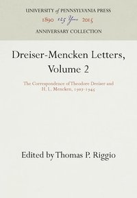 bokomslag Dreiser-Mencken Letters, Volume 2
