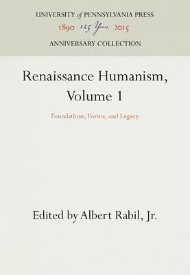 bokomslag Renaissance Humanism, Volume 1