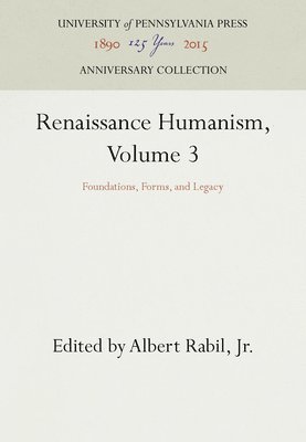 Renaissance Humanism, Volume 3 1