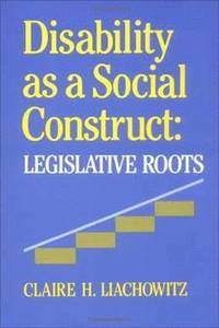 bokomslag Disability As a Social Construct