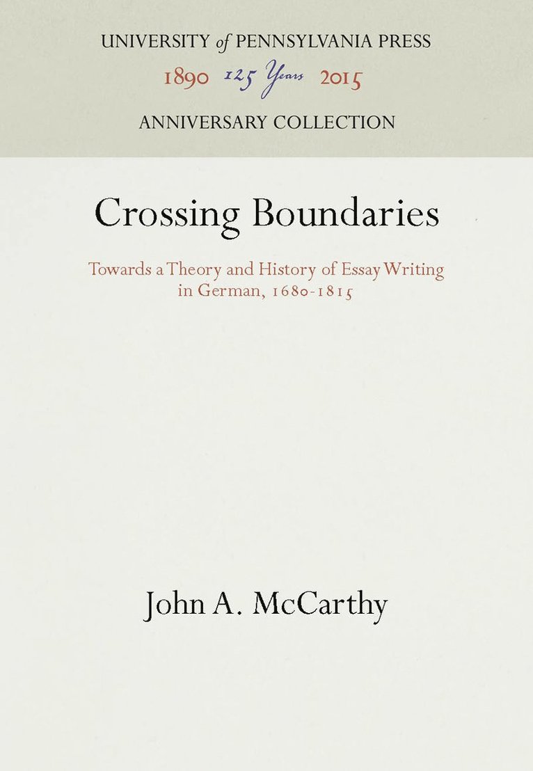 Crossing Boundaries