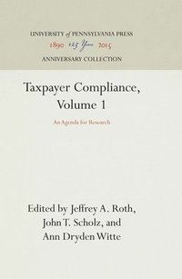 bokomslag Taxpayer Compliance, Volume 1