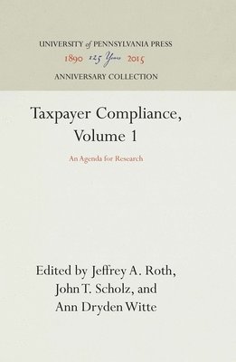 Taxpayer Compliance, Volume 1 1