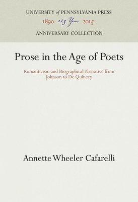 Prose in the Age of Poets 1