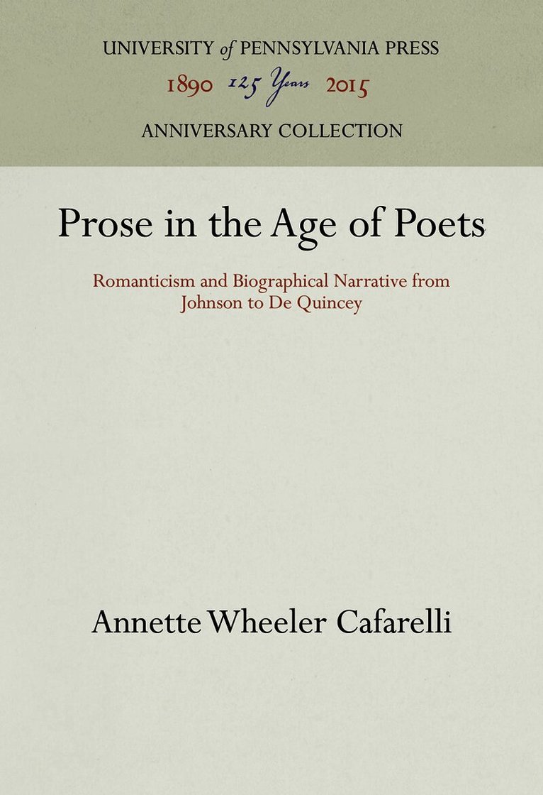 Prose in the Age of Poets