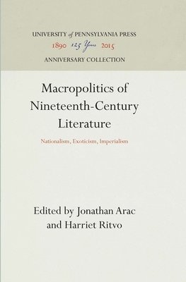 bokomslag Macropolitics of Nineteenth-Century Literature