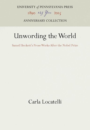 Carla Locatelli - Unwording the World, Inbunden