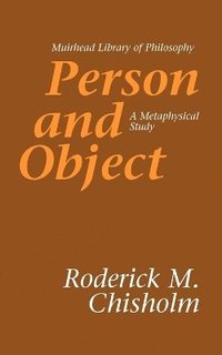 bokomslag Person and Object: A Metaphysical Study