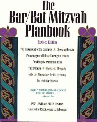 Jane Lewit, Ellen Epstein - Bar/Bat Mitzvah Planbook, Häftad