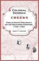 bokomslag Colonial Georgia and the Creeks