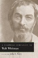 John E Seery - Political Companion to Walt Whitman, Häftad