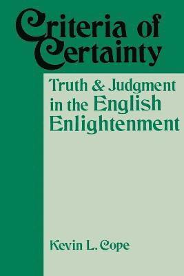 Kevin L Cope - Criteria Of Certainty, Häftad