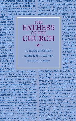 St. Hilary of Poitiers, St Hilary of Poitiers - Commentary on Matthew, Inbunden