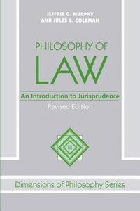 bokomslag Philosophy Of Law