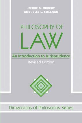 Jeffrie G. Murphy - Philosophy Of Law, Häftad