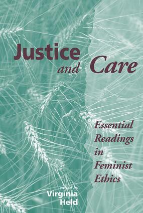 Virginia Held, Carol W Oberbrunner - Justice And Care, Häftad
